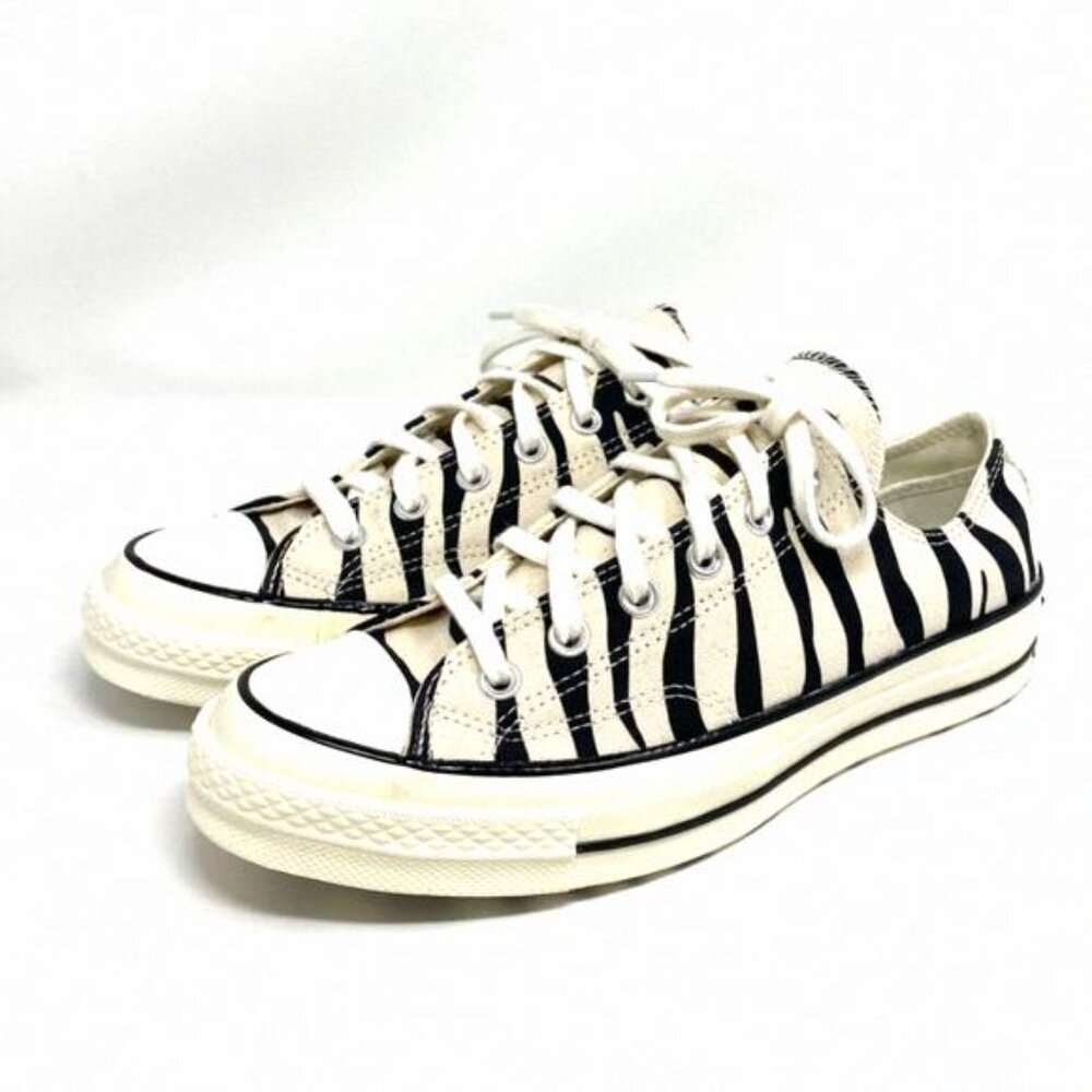 Converse Chuck 70 Low Black Zebra Stripes Black Beige 167811C Size Men's Shoes - Picture 5 of 9